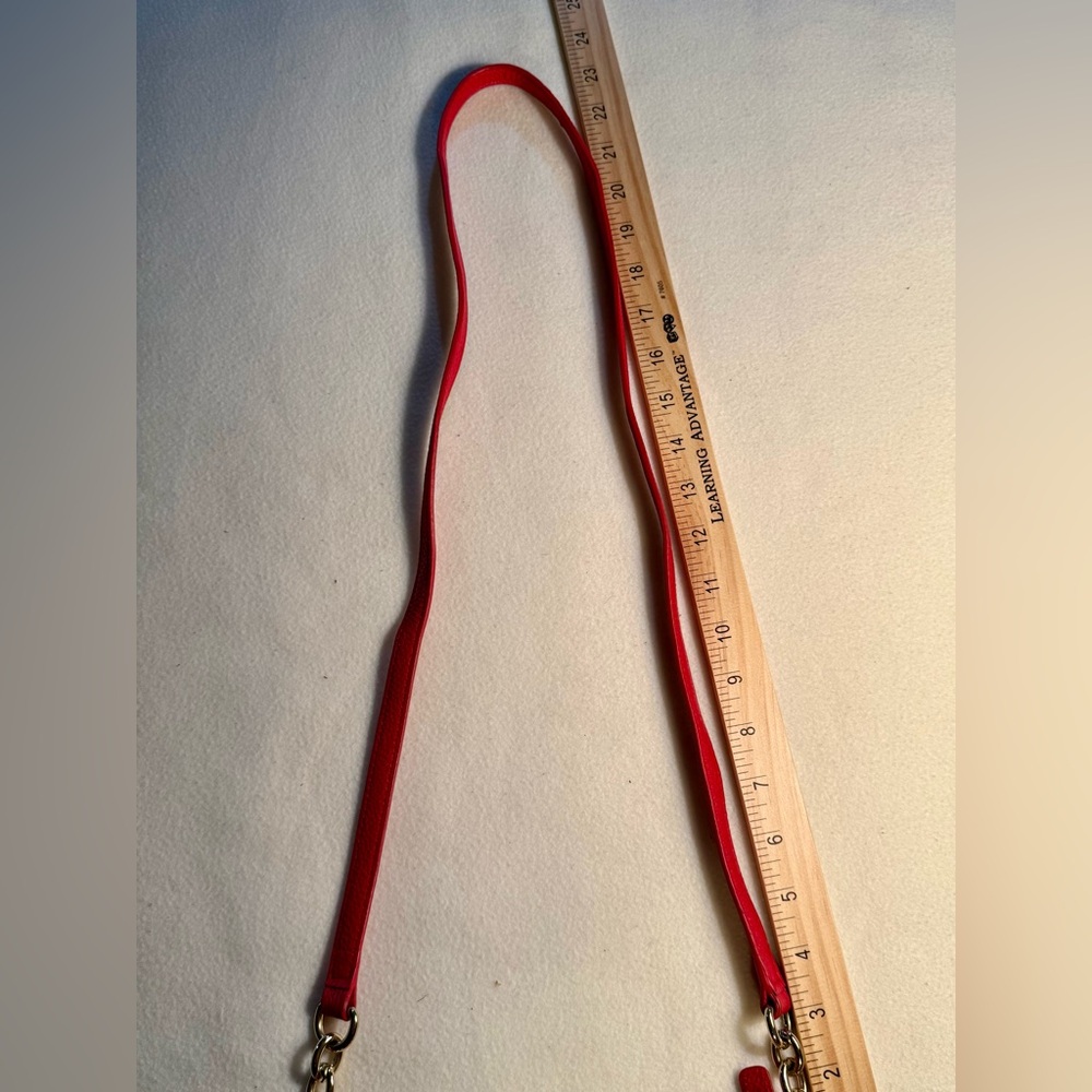 Leather Tommy Hilfiger Vibrant Red Crossbody Bag - Picture 5 of 7
